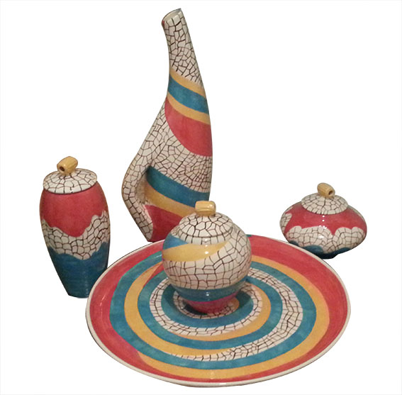 Ceramic set of 5 pieces
